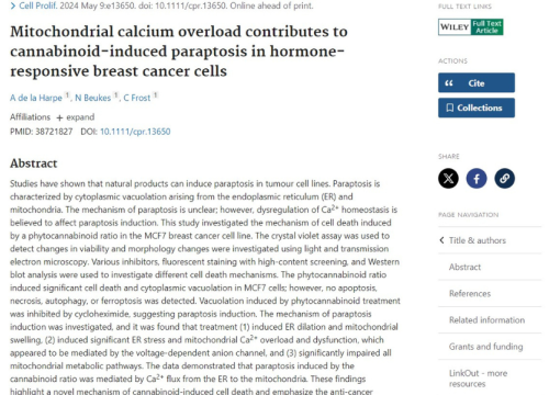 Cell Proliferation Publication, 9 May 2024