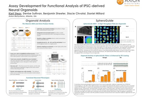 Axion Bio - ISSCR - Neural Organoids Poster