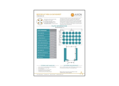 BioCircuit MEA 24 - Datasheet