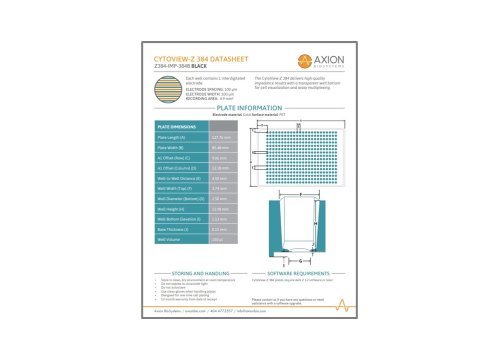 CytoView-Z 384 - Datasheet