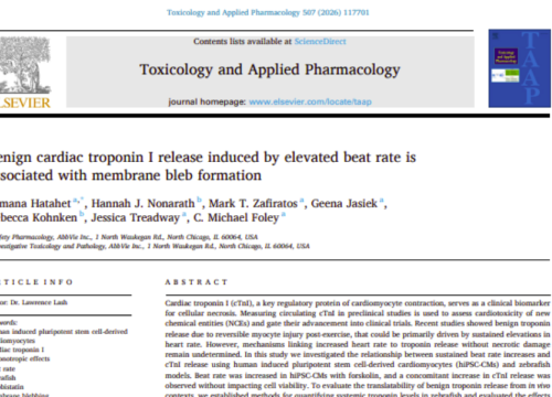Toxicology and Applied Pharmacology, 30 December 2025
