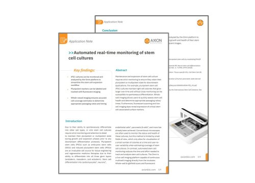 Axion Bio_App Note_Stem Cell Cultures with Omni