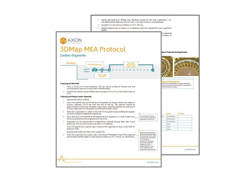 3DMap MEA Protocol_Cardiac Organoids Cover